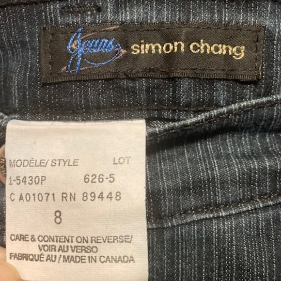 ⭐️  Host Pick!! ⭐️  Vintage Simon Chang Dark Indigo Wash Ladies Jeans - … - Picture 2 of 7